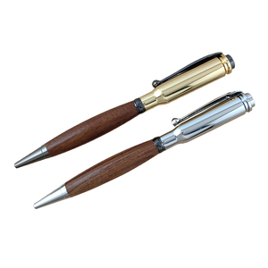Nuovo Kit di penne a sfera <span class=keywords><strong>in</strong></span> legno tropicale a forma di proiettile a forma di penna portapenne <span class=keywords><strong>in</strong></span> <span class=keywords><strong>metallo</strong></span> - Product Image 1