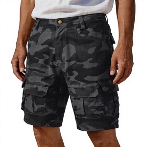 Cargo <b>Shorts</b> for <b>Men</b> Camouflage Print Knee Length Button Waist with Multi Pockets Stretch Travel <b>Work</b> Lightweight Summer Outdoor - Product Image 3