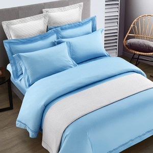 Tùy Chỉnh Bán Buôn 100% Cotton Thêu Khách Sạn Linen Duvet Cover Flat Sheet Set Bộ Đồ Giường - Product Image 4