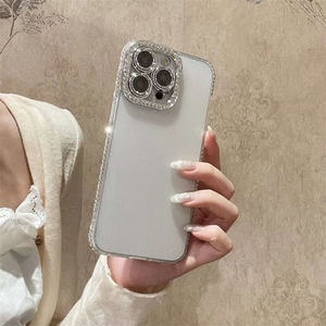 Poudre <span class=keywords><strong>flash</strong></span> de gradient de diamant d'eau électrolytique incrustée de <span class=keywords><strong>film</strong></span> de lentille de diamant étui de téléphone souple pour iphone 11 12 13 14Pro Max 15ultra - Product Image 6