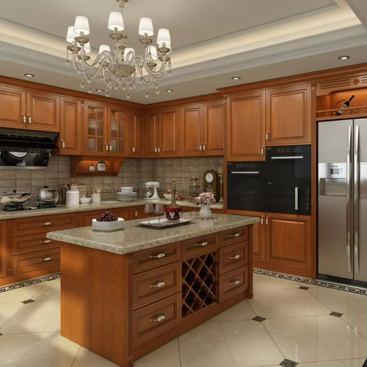 New Design Customized Make Bedroom Kitchen Furniture Wooden Glass Door