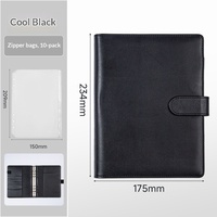 Carnet en cuir A5 à couverture rigide avec logo personnalisé en relief, étui de protection détachable, idéal pour le bureau, l'école ou comme cadeau – Vente chaude