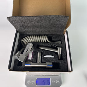 Ensemble de pistolets de pulvérisation SUS304, support de shattaf haute pression, design moderne, pulvérisateur de douche et de toilettes pour salle de bain, vente en gros à bas <span class=keywords><strong>prix</strong></span> - Product Image 5