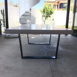 <span class=keywords><strong>Restaurante</strong></span> de Villa Moderna al Aire Libre, Proyecto Personalizado, Mesa de Comedor Larga de Madera Maciza - Product Image 3