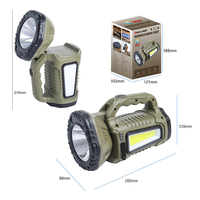 Lampe solaire portable longue portée, projecteur d'urgence pour incendies, utilisation extérieure, charge Type-C, indice IP65, lumière du jour 5000K, 50 lumens