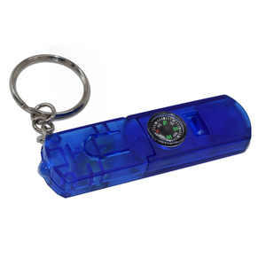 Đa Chức Năng Turbo Âm Thanh Còi <span class=keywords><strong>Led</strong></span> Ánh Sáng Keychain Với La Bàn Còi Keyring - Product Image 3