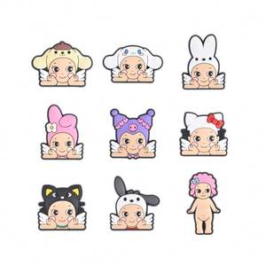 新到可爱娃娃鞋魔咒堵塞沙滩凉鞋装饰流行vicked圣诞礼物给孩子朋友 - Product Image 2