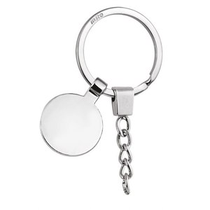 Portachiavi in Metallo con Anello Piatto da 35 mm e Token dal Design Unico per un Accesso Facilitato - Product Image 1