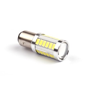 Lampadina LED per Auto S25 1157 BAY15D <span class=keywords><strong>P21</strong></span>/<span class=keywords><strong>5W</strong></span> 1156 BA15S BAU15S P21W PY21W 5730/5630 33SMD, Luce di Retromarcia <span class=keywords><strong>12V</strong></span> <span class=keywords><strong>5W</strong></span> - Product Image 4