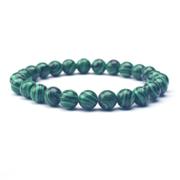 Bracelet de perles en pierre naturelle Lapis Lazuli de 8mm pour homme, mode tendance, énergie élastique pour cadeau, anniversaire de mariage