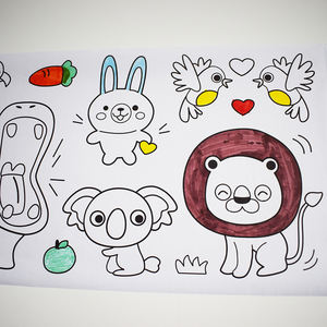 子供のための教育絵画おもちゃ落書きスクロール描画壁ポスター着色紙ロール300cm長さ - Product Image 2