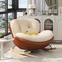 Fauteuil inclinable individuel à bascule, structure métallique moderne, revêtement en tissu, mobilier de salon, chaise longue de détente, Chine en ligne