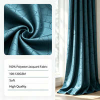 Tissu Jacquard 100% Polyester en Gros, Texture Fine, Facile d'Entretien, pour Rideaux de Chambre d'Appartement, Décoration Textile Intérieure