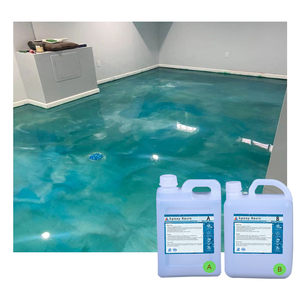 Free Sample Eco-friendly Customized Color Glossy Epoxy Resin Floor <b>Paint</b> for Concrete Floors Office Buildings-Roller Brush - Product Image 5