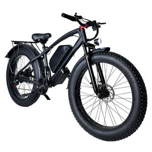 Vélo de montagne électrique 26 pouces, moteur arrière 48V, freins à disque avant/arrière, logo personnalisé, autonomie <span class=keywords><strong>45</strong></span>-55 <span class=keywords><strong>km</strong></span>, pneus tout-terrain 4.0 pouces - Product Image 3
