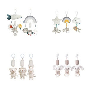 Jouet sensoriel pour bébé en peluche douce écologique unisexe éducatif suspendu en spirale hochet poussette berceau enveloppe animal mignon - Product Image 5