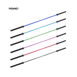 Barre de Crossfit pour femmes Rising Fitness, barre olympique colorée, barre d'haltérophilie en céramique - Product Image 1