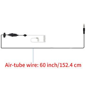 Auricular con Tubo Acústico de 3.5mm de un Solo Pin para Walkie Talkie FT-60R VX-7R Bodyguard, Kit de Auriculares de Seguridad para Radio Bidireccional - Product Image 6