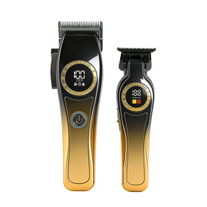 <span class=keywords><strong>Tondeuse</strong></span> à cheveux professionnelle pour hommes avec chargement USB, kit de toilettage pour salon de beauté et barbier - Product Image 6