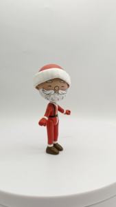 Llavero de dibujos animados 3D de Papá Noel, mochila de plástico ecológica de Navidad, regalo coleccionable y decoración de recuerdo de fiesta - Product Image 6