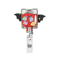 Clip de badge d'identification rotatif multifonctionnel en acrylique Fun Medical Funnel pour les professionnels de la santé et la protection des documents