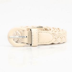 Retro Style Wax Rope Braided Belt PU Iron Buckle Leather Wide Fashion Belts Shirt Dress Decorative Women Fashion Belt - Product Image 6