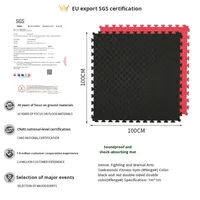 Tapis de sol en mousse épaissi 100 cm Tapis d'entraînement de Taekwondo Fitness Tapis de sol en mousse EVA à emboîtement Puzzle Chine
