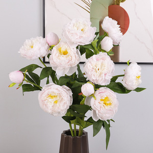 Flores de Peonía Artificiales de Seda, Alta Simulación, Decoración del Hogar, Ramo de Boda - Product Image 4