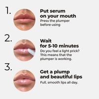 Remplissage instantané pour les lèvres plus dodues avec du peptide de collagène hyaluronique extra-puissant Lèvres plus dodues et durables
