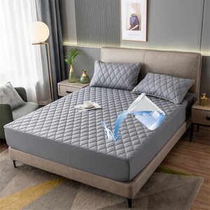 Fundas de colchón acolchadas y lavables, cubierta protectora de colchón <span class=keywords><strong>impermeable</strong></span> - Product Image 1