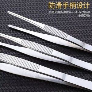 Stainless steel tweezers for dressing, aquatic plant tools, tweezers accessories, 125-300mm round and curved tips, planting and - Product Image 4