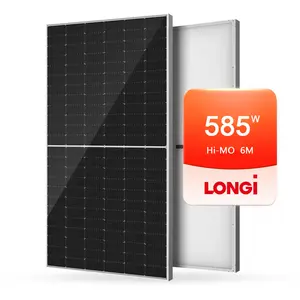 Paneles solares bifaciales Longi Hi-mo 6 Panel fotovoltaico de 600W con tecnología PERC Módulo de 560W-600W Módulos solares de alta eficiencia