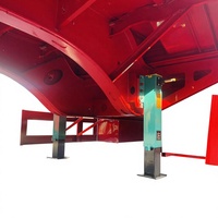 Semi-remorque de camion à plateau avec parois latérales en acier JINFENG, capacité 40/60 tonnes, standard/personnalisée