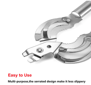 Ouvre-bocal en métal, outil à levier, ouvre-bouteille multifonctionnel <span class=keywords><strong>pour</strong></span> mains faibles, en acier inoxydable - Product Image 5