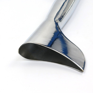 Borske personalizado Universal motocicleta aleta escape silenciador tubo Silenciador para Harley Chopper <span class=keywords><strong>Cafer</strong></span> Racer sistema de escape - Product Image 6