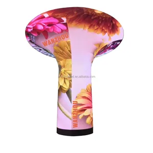 Anillo circular Cilindro Columna Pilar pantalla led interior pantalla suave Flexible bola transparente pantalla LED columna circular