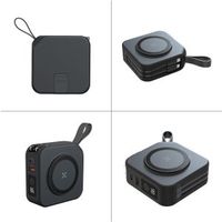 Chargeur portable magnétique sans fil 6 en 1 PD 20W avec prise murale AC intégrée et câble intégré, 10000mAh