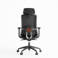 Chaise de bureau ergonomique commerciale SITSTAR, chaise de jeu pivotante avec vérin à gaz de classe 3, accoudoirs 4D, pour projets de mobilier de bureau et design
