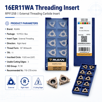 RUIAN OEM ODM 16ER11WA Carbide External Threading Inserts CNC Lathe Cutting Tools for Stainless Steel Carbide Cutting Tools