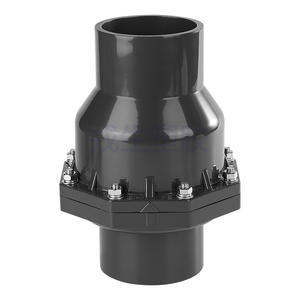 วาล์วตรวจสอบ UPVC แบบโครงสร้างใบพัดเดี่ยว สำหรับน้ำและสื่ออื่นๆ ที่มีแรงดันบรรยากาศ - Product Image 1