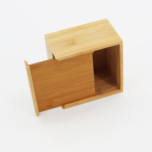 Boîte <span class=keywords><strong>à</strong></span> mouchoirs <span class=keywords><strong>carrée</strong></span> en bois naturel écologique 12*12*18CM pour cuisine et salle de bain – Rangement moderne en gros - Product Image 4