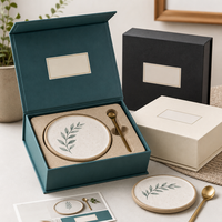 Boîte de présentation magnétique avec insert en mousse pour trophée, stylo, carnet, cadeau d'entreprise, cérémonie, vitrine de vente au détail