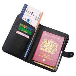 Portafoglio carta di credito da viaggio in pelle Cover protettiva per passaporto porta passaporto porta porta documenti di custodia - Product Image 5