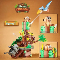 Ensemble de blocs de construction 868 pièces, modèle de château du Royaume forestier, kit éducatif STEM pour enfants et adultes, vente en gros
