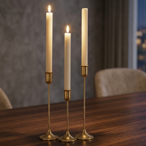 Candelabro de Hierro Dorado Hecho a Mano Estilo Luna, Duradero, Decoración para el Hogar, Sala de Estar, Dormitorio, Juego de Mesa de Comedor - Product Image 2