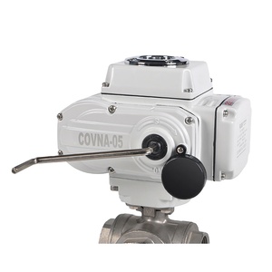 วาล์วบอลมอเตอร์ COVNA Tariff Reduction 3 Way CF8M 1000 WOG 12V เกลียวใน สแตนเลส สำหรับระบบชลประทาน - Product Image 2