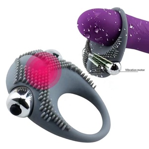 Beliebte Cockring Vibrierende Männer Verzögerte Ejakulation <span class=keywords><strong>Penis</strong></span> <span class=keywords><strong>Ring</strong></span> Vibrator Klitoris Massage gerät Adult Sexspielzeug für Männer Männlich - Product Image 1