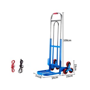 AOCHEN Metal dapat disesuaikan dukungan OEM lipat troli panjat 6 roda - Product Image 4
