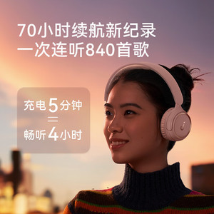 Soundcore H30i Wireless Headphones Burgundy Over-Ear Noise Cancellation Long Battery Life Music Support - Product Image 4