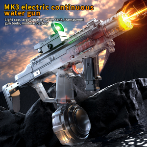 Pistola de agua eléctrica de gran capacidad MK3, juguete de verano para niños, juego de batalla de disparos al aire libre, pistola de agua portátil pequeña para fiestas. - Product Image 2